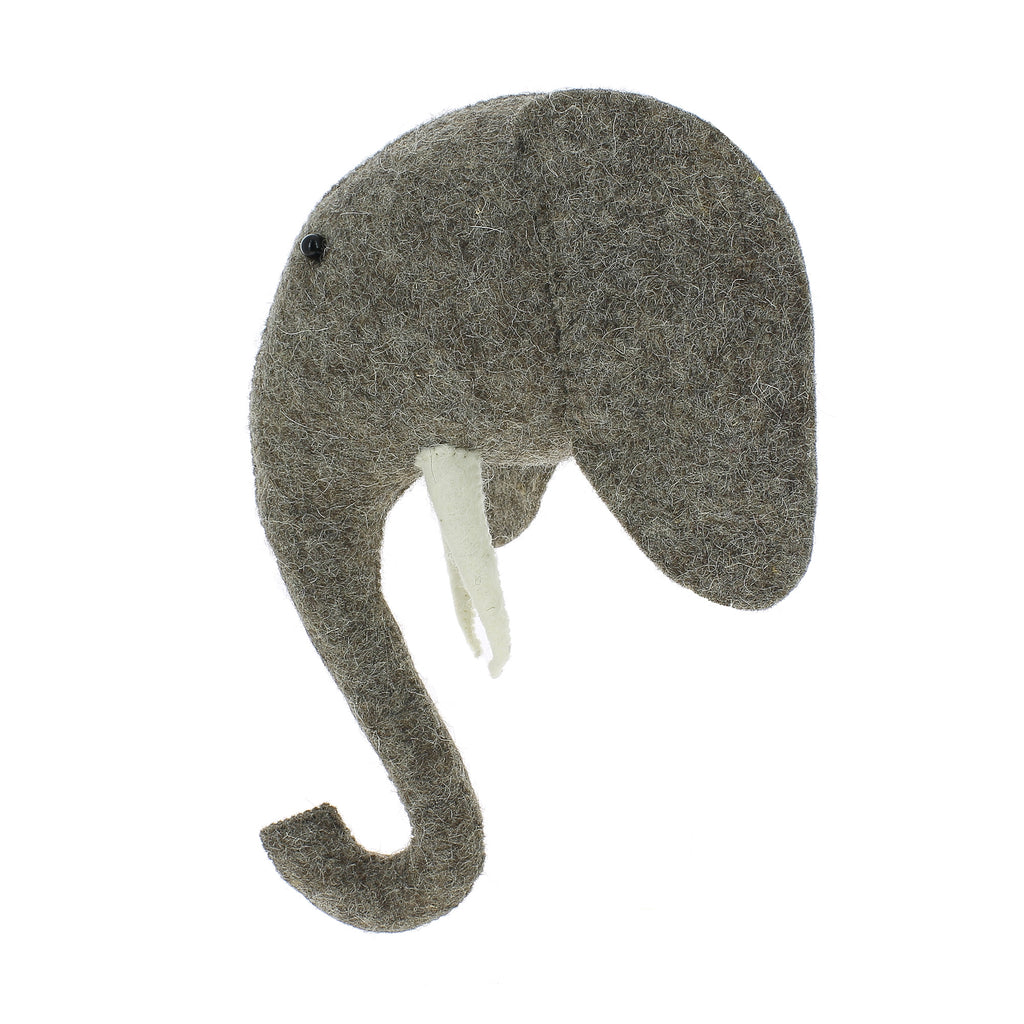 Mini Elefantkopf Wanddekoration 03