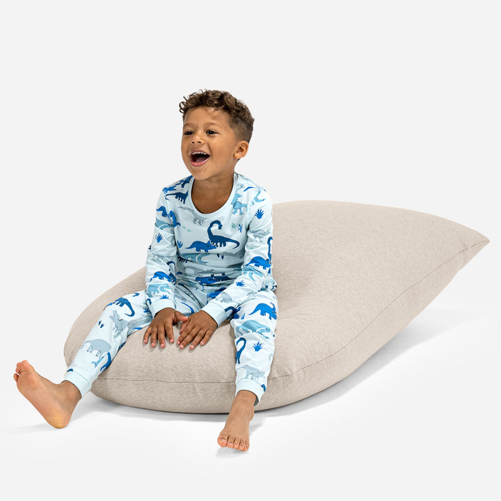 Großer Sitzsack für Kinder 2-6 Jahre - Elastische Baumwolle Nerzfarben 05