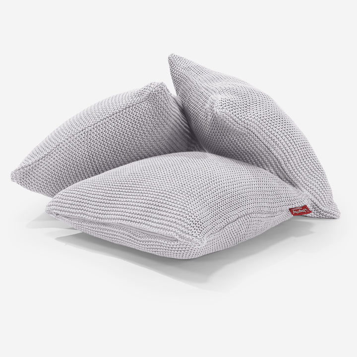Kissen 47 x 47cm - 100% Baumwoll Ellos Hellgrau 03