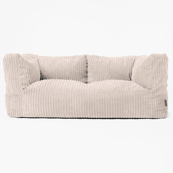 2-Sitzer Albert Sitzsacksofa - Cord Elfenbein 01