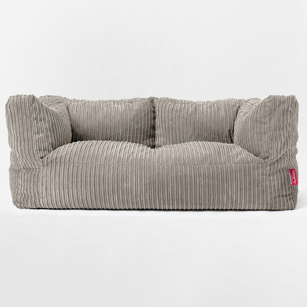 2-Sitzer Albert Sitzsacksofa - Cord Nerzfarben 01