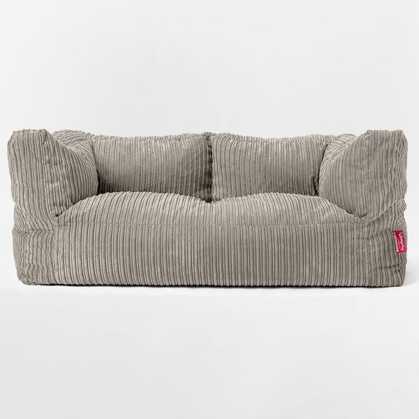 2-Sitzer Albert Sitzsacksofa - Cord Nerzfarben 01