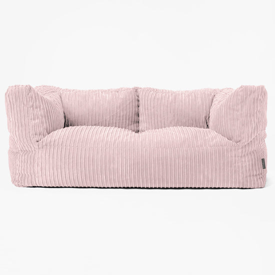2-Sitzer Albert Sitzsacksofa - Cord Rosa 01