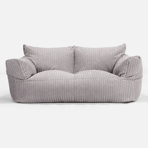 Josephine Sitzsack Sofa - Cord Silbergrau