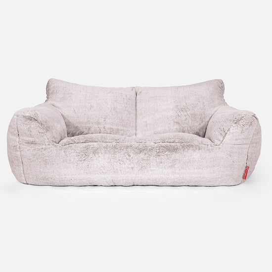 Josephine Sitzsack Sofa - Kaninchen Kunstfell Pastellrosa 01