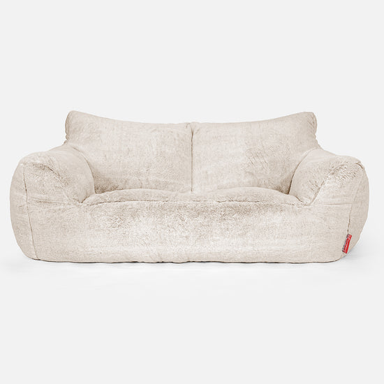 Josephine Sitzsack Sofa - Kaninchen Kunstfell Weiß 01
