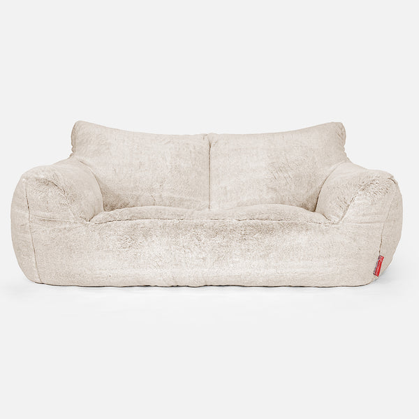 Josephine Sitzsack Sofa - Kaninchen Kunstfell Weiß 01