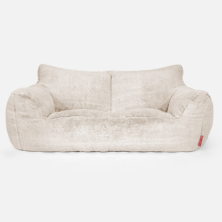 Josephine Sitzsack Sofa - Kaninchen Kunstfell Weiß 01