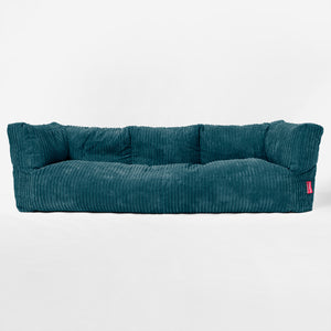 3-Sitzer Albert Sitzsacksofa - Cord Blaugrün