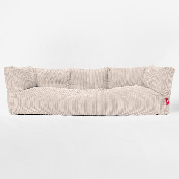 3-Sitzer Albert Sitzsacksofa - Cord Elfenbein 01
