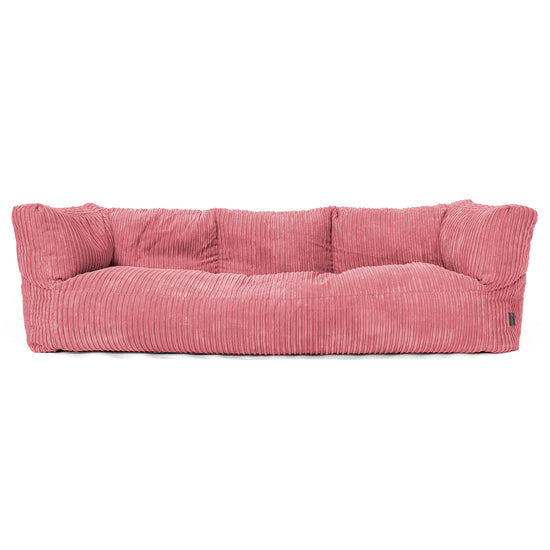 3-Sitzer Albert Sitzsacksofa - Cord Koralle 01