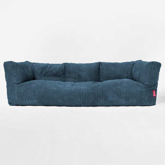 3-Sitzer Albert Sitzsacksofa - Cord Marineblau 01
