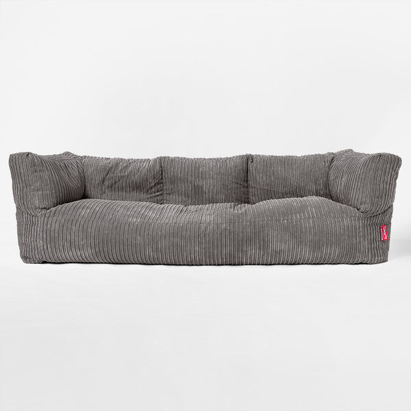 3-Sitzer Albert Sitzsacksofa - Cord Graphitgrau 01