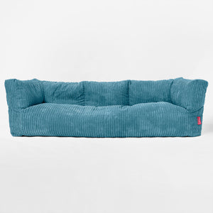 3-Sitzer Albert Sitzsacksofa - Cord Türkis