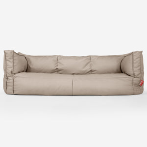 3-Sitzer Albert Sitzsacksofa - Veganes Leder Elfenbein