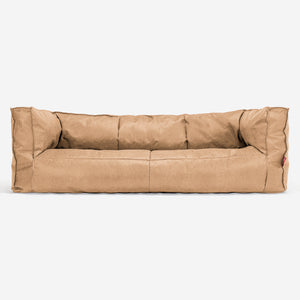 3-Sitzer Albert Sitzsacksofa - Vintage Leder Goldbraun
