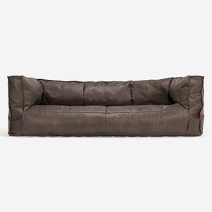 3-Sitzer Albert Sitzsacksofa - Vintage Leder Schiefergrau