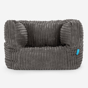 Albert Kinder Sitzsack Sessel 1-5 Jahre - Cord Graphitgrau