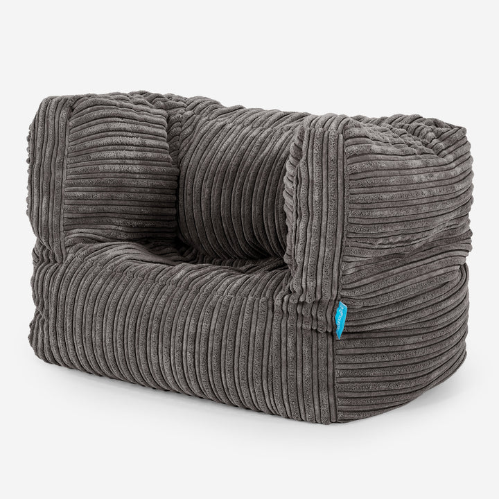 Albert Kinder Sitzsack Sessel 1-5 Jahre - Cord Graphitgrau 02