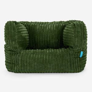 Albert Kinder Sitzsack Sessel 1-5 Jahre - Cord Nadelwaldgrün