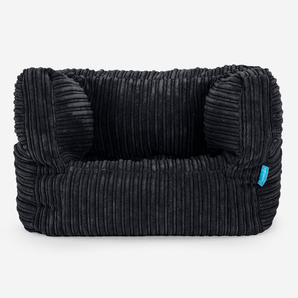 Albert Kinder Sitzsack Sessel 1-5 Jahre - Cord Schwarz 01