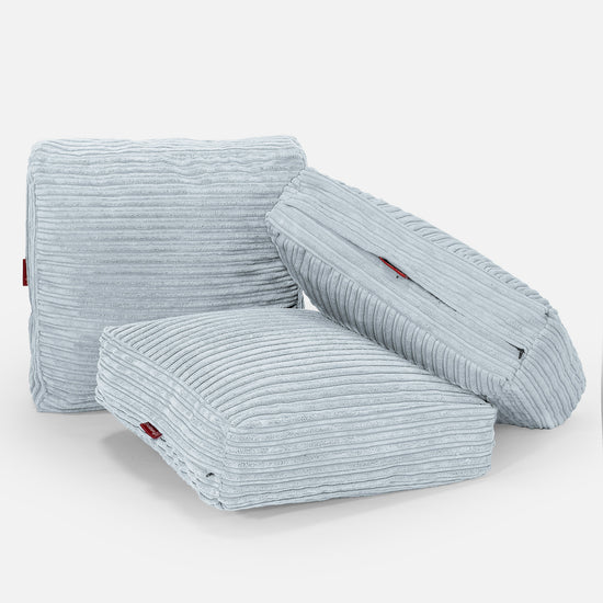 Bodenkissen - Cord Baby Blau 04