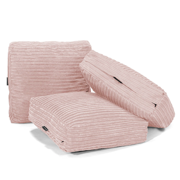 Lounge Pug Bodenkissen Sitzkissen Cord Rosa Zierkissen Sofakissen Dekokissen– Big Bertha Original DE