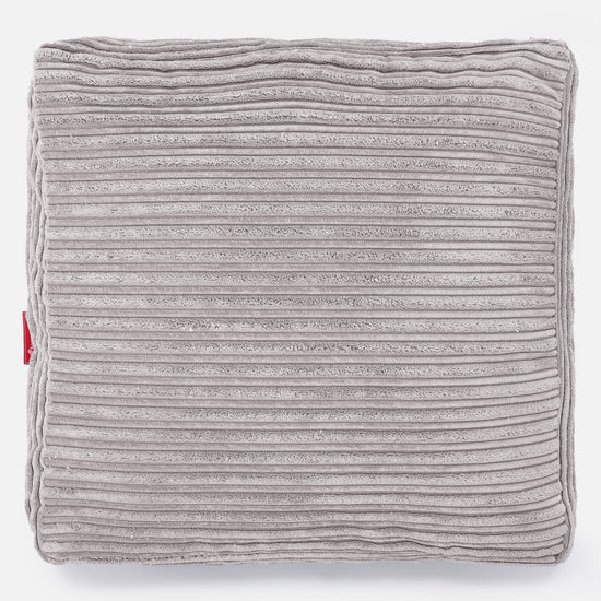 Sitzkissen - Cord Silber 03