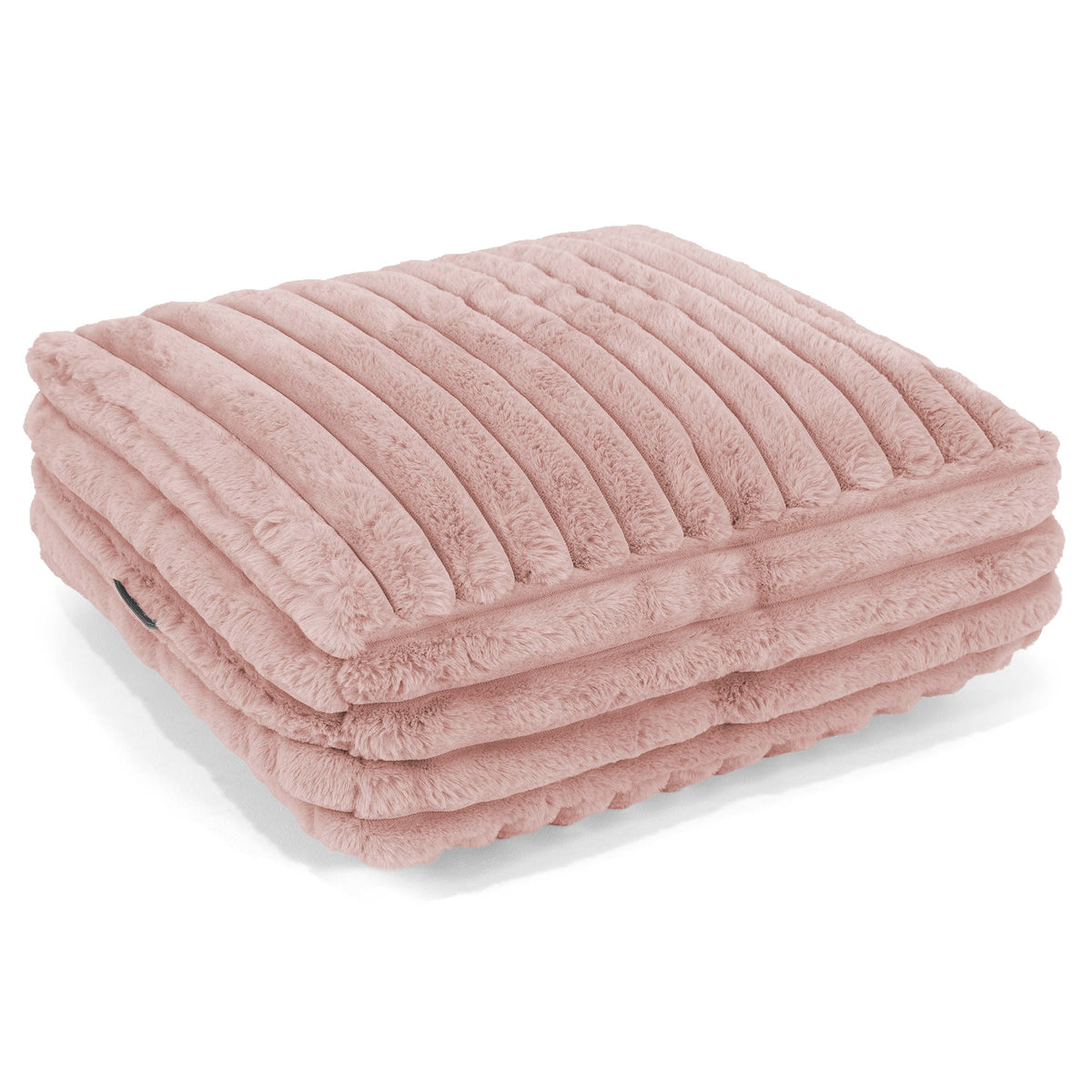 Lounge Pug Bodenkissen Sitzkissen Ultra Plüsch Cord Pastellrosa Zierkissen Sofakissen Dekokissen– Big Bertha Original DE
