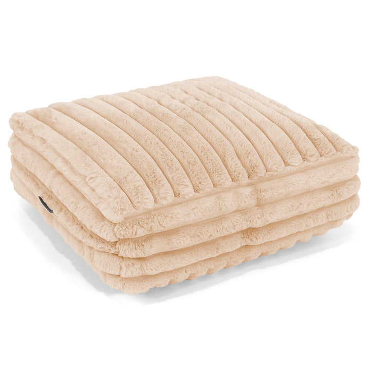 Lounge Pug Bodenkissen Sitzkissen Ultra Plüsch Cord Pfirsich Zierkissen Sofakissen Dekokissen– Big Bertha Original DE