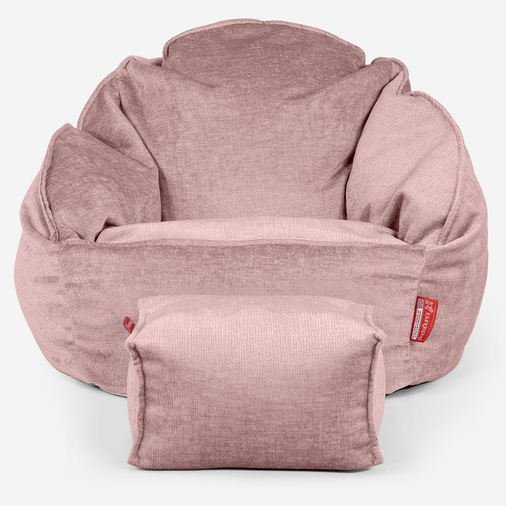 Bubble Sitzsack Sessel - Chenille Pink 02