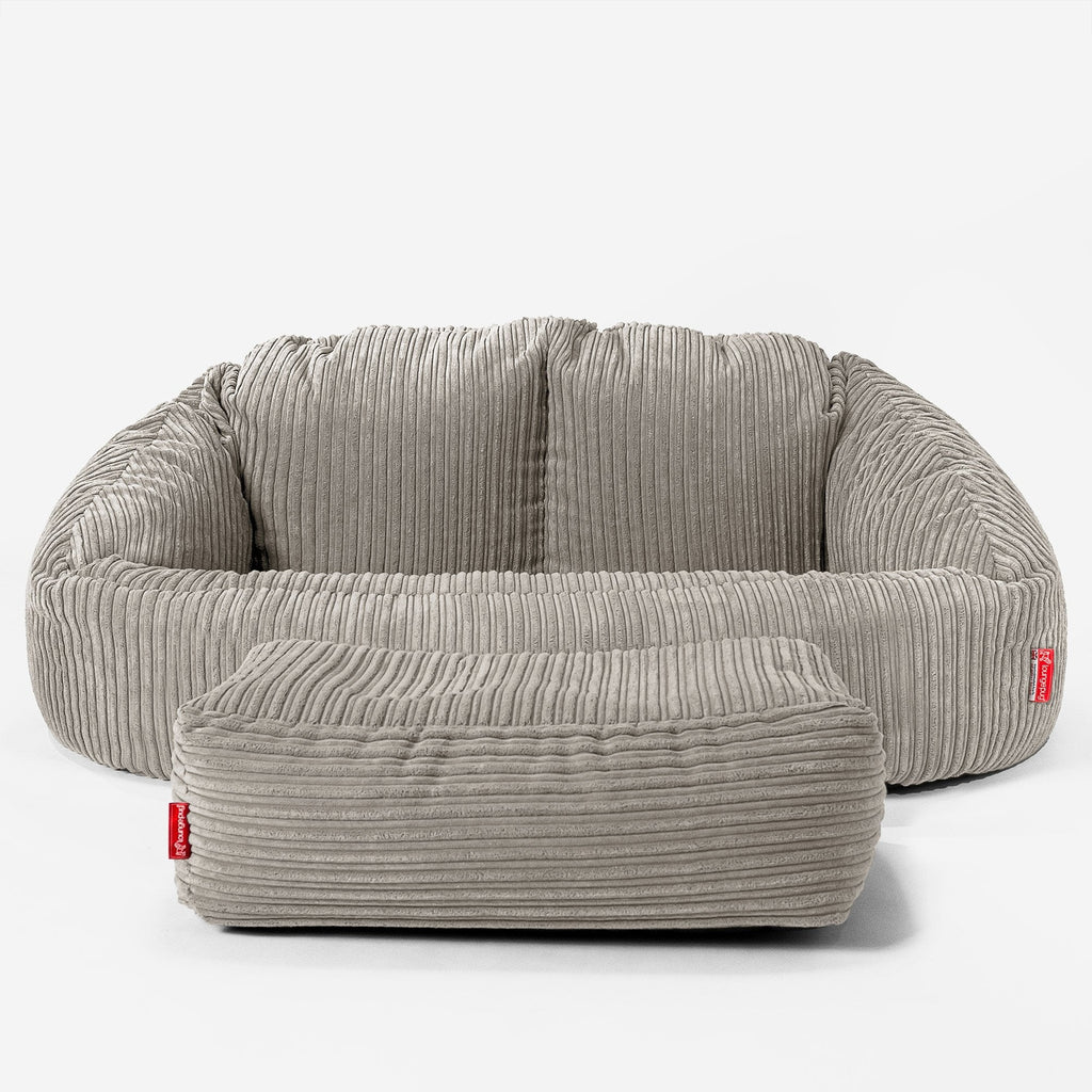 Bubble Sitzsack Sofa - Cord Nerzfarben 02