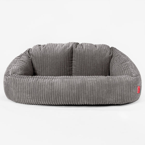 Bubble Sitzsack Sofa - Cord Schiefergrau 01