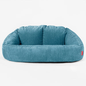 Bubble Sitzsack Sofa - Cord Türkis