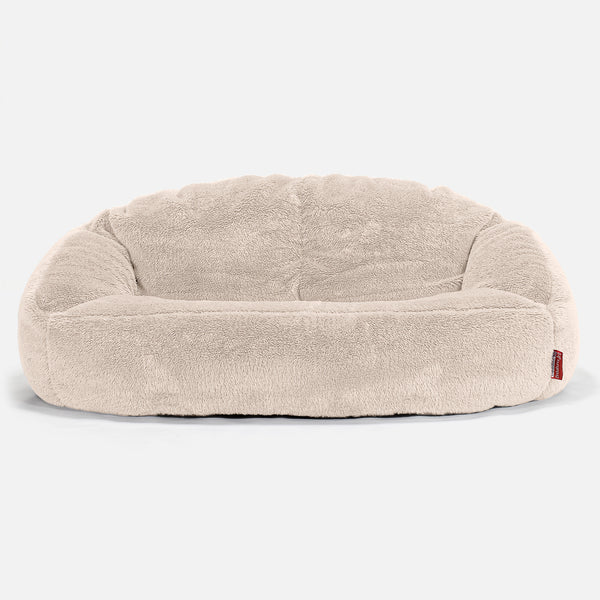 Bubble Sitzsack Sofa - Teddy Kunstfell Creme 01