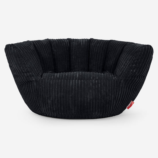 Charles Vintish Sitzsack - Cord Schwarz 02