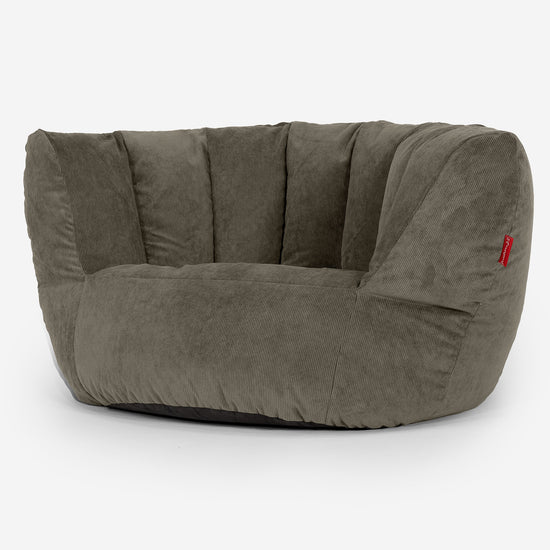 Charles Vintish Sitzsack - Feincord Olivgrün 02