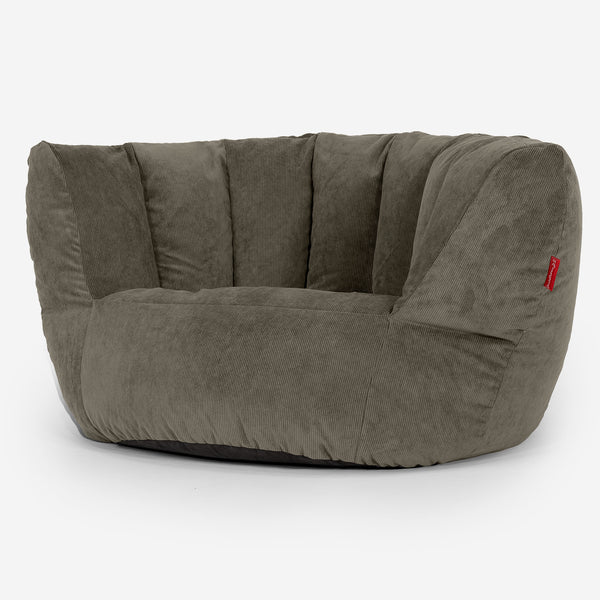 Charles Vintish Sitzsack - Feincord Olivgrün 02