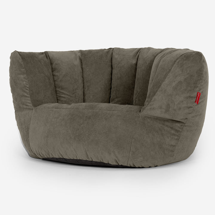 Charles Vintish Sitzsack - Feincord Olivgrün 02
