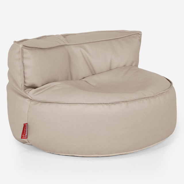 Chloe Sitzsacksofa - Veganes Leder Elfenbein 01