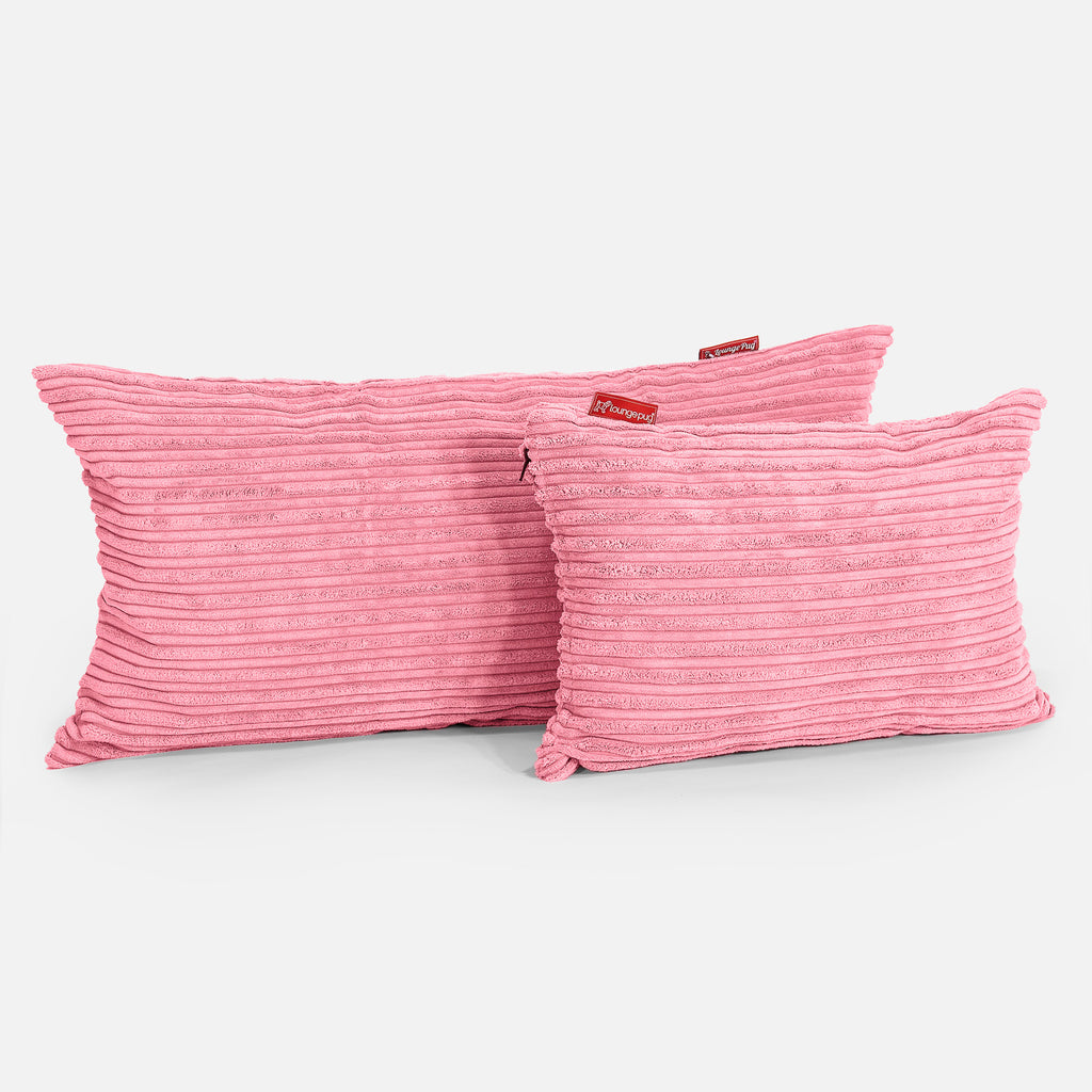 CloudSac 50 Riesen Memory-Schaum Kissen 40 x 80cm - Cord Koralle 03