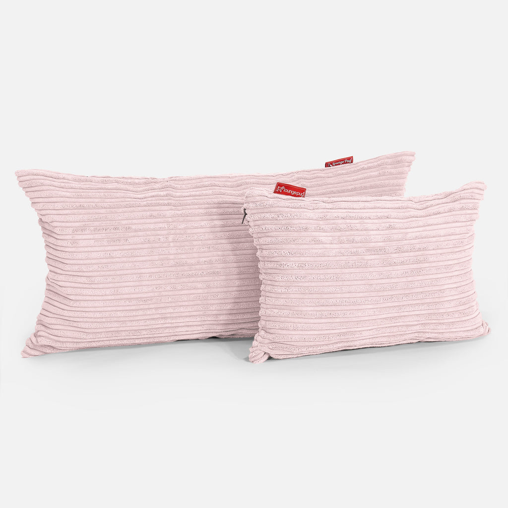 CloudSac 50 Riesen Memory-Schaum Kissen 40 x 80cm - Cord Rosa 03