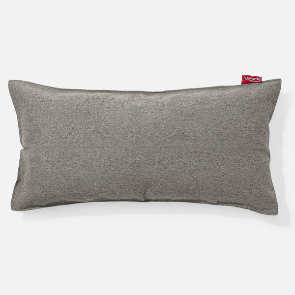 CloudSac 50 Riesen Memory-Schaum Kissen 40 x 80cm - Interalli Wolle Silber 01