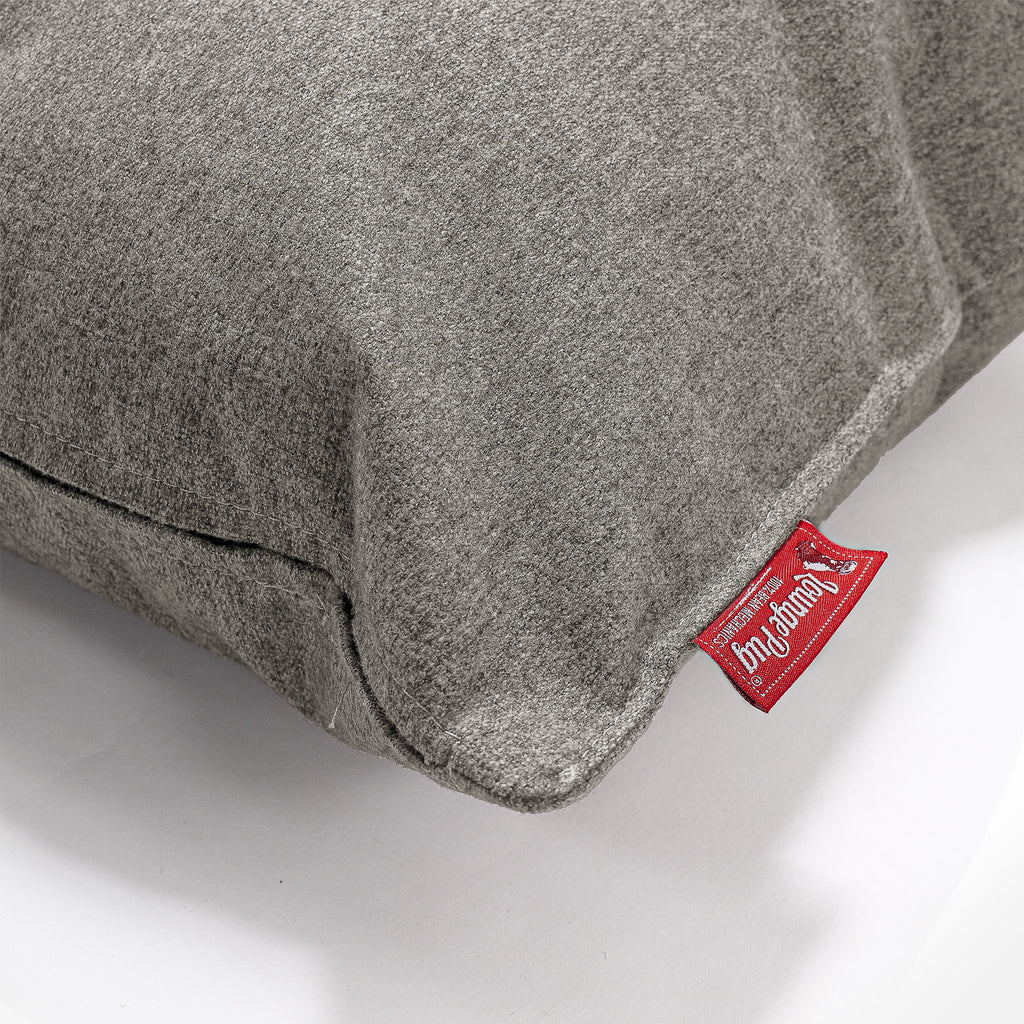 CloudSac 50 Riesen Memory-Schaum Kissen 40 x 80cm - Interalli Wolle Silber 02