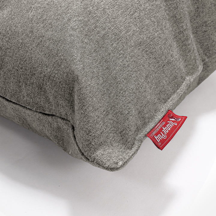 CloudSac 50 Riesen Memory-Schaum Kissen 40 x 80cm - Interalli Wolle Silber 02
