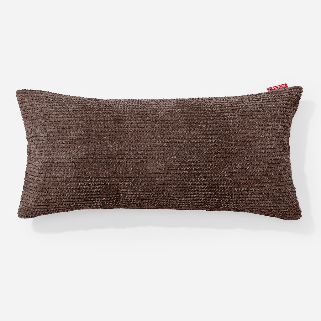 CloudSac 50 Riesen Memory-Schaum Kissen 40 x 80cm - Pom-Pom Schoko 01