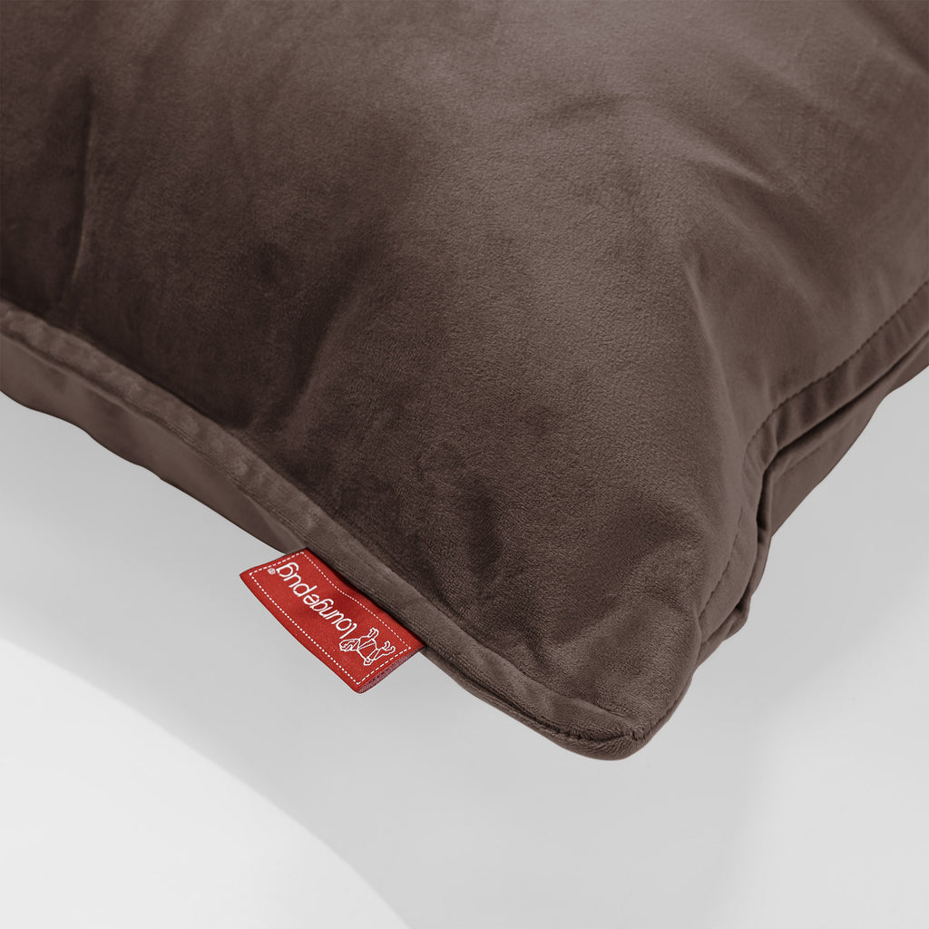 CloudSac 50 Riesen Memory-Schaum Kissen 40 x 80cm - Samt Espresso 02