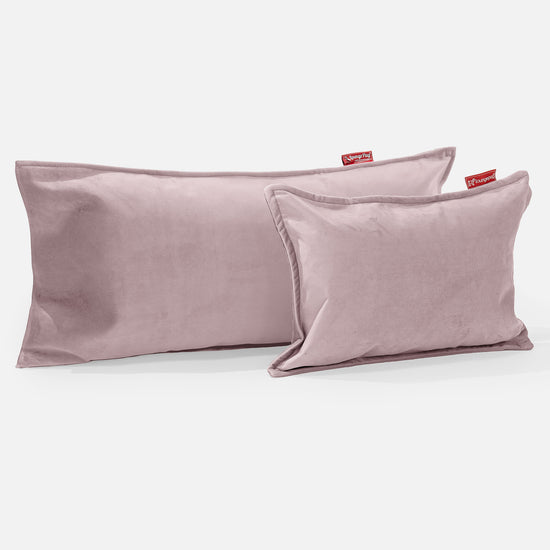 CloudSac 50 Riesen Memory-Schaum Kissen 40 x 80cm - Samt Pink 03