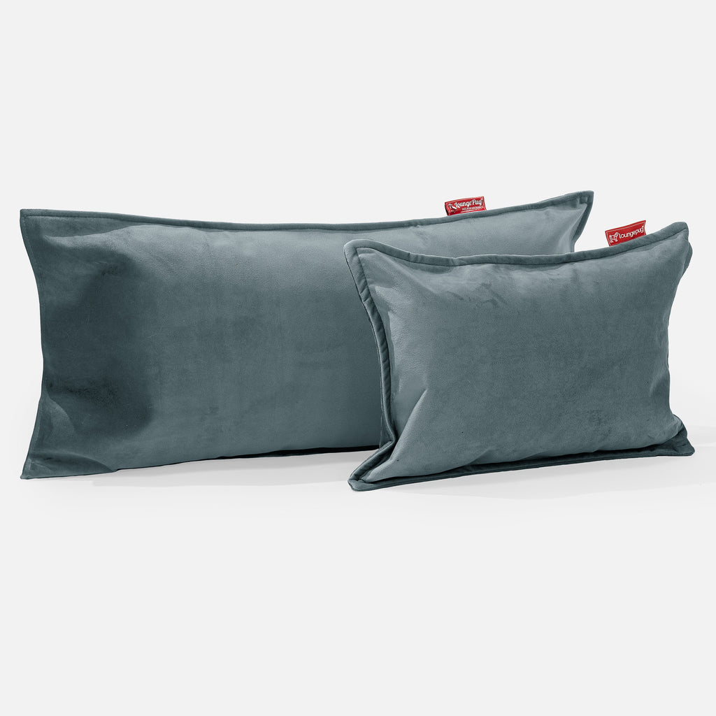 CloudSac 50 Riesen Memory-Schaum Kissen 40 x 80cm - Samt Türkis 03