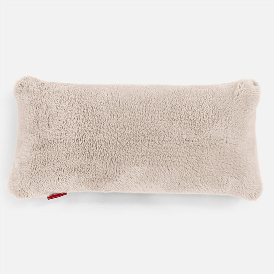 CloudSac 50 Riesen Memory-Schaum Kissen 40 x 80cm - Teddy Kunstfell Nerzfarben 01